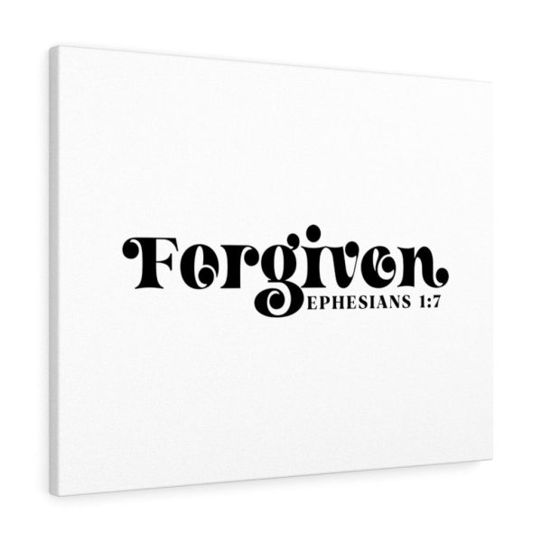 Scripture Canvas Forgiven Ephesians 1:7 Christian Bible Verse Meaningful Framed Prints, Canvas Paintings - Image 2