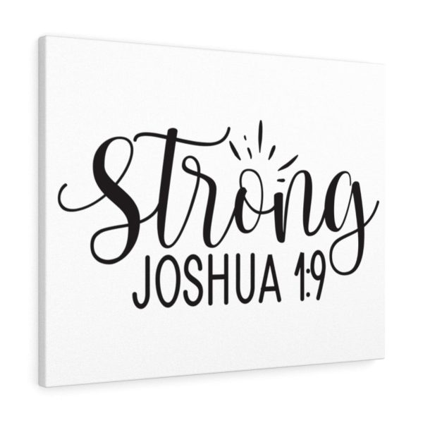 Scripture Canvas Strong Joshua 1:9 Christian Bible Verse Meaningful Framed Prints, Canvas Paintings