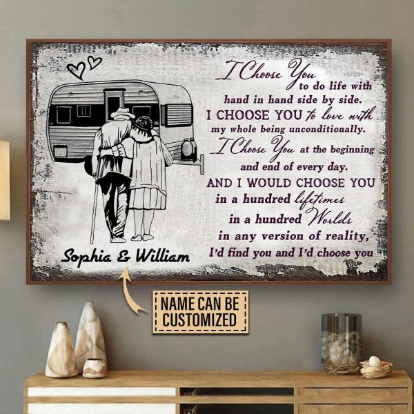 Personalized Canvas Painting Frames Camping Sketch I Choose You Framed Prints, Canvas Paintings