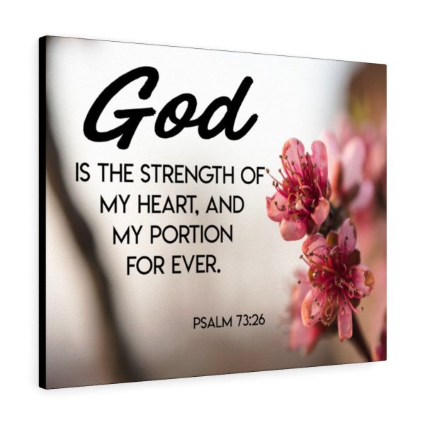 Bible Verse Canvas God is My Strength Psalm 73:26 Christian Framed Prints, Canvas Paintings - Image 3