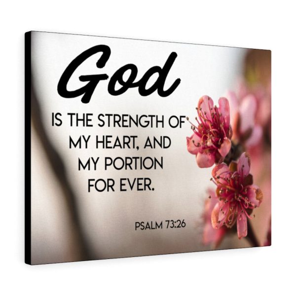 Bible Verse Canvas God is My Strength Psalm 73:26 Christian Framed Prints, Canvas Paintings