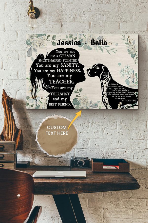 Gsp Girl Therapist Best Friend Personalized Canvas Animal Gift For Dog Lover Dog Foster Puppy Fanr Canvas Gallery Painting Wrapped Canvas Framed Prints, Canvas Paintings