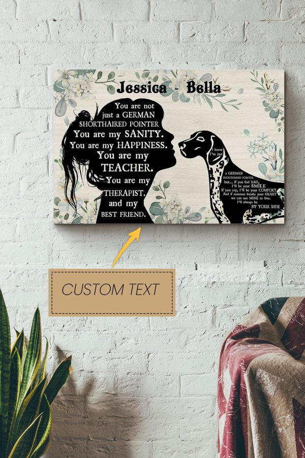 Gsp Girl Therapist Best Friend Personalized Canvas Animal Gift For Dog Lover Dog Foster Puppy Fanr Canvas Gallery Painting Wrapped Canvas Framed Prints, Canvas Paintings - Image 2