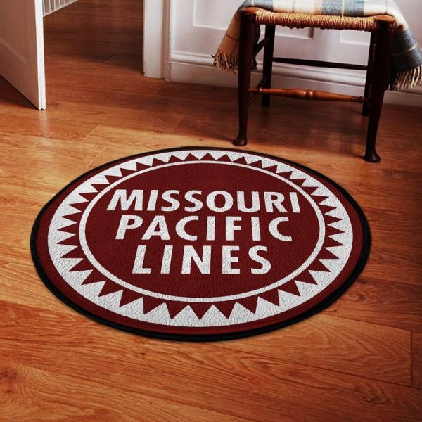 Missouri Living Room Round Mat Circle Rug Missouri Pacific Lines