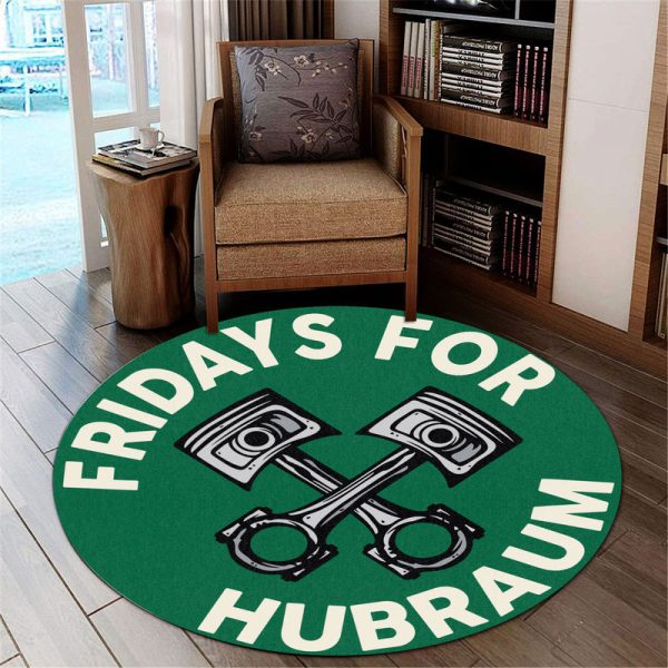 Fridays For Hubraum Round Mat Round Floor Mat Room Rugs Carpet Outdoor Rug Washable Rugs - Image 3