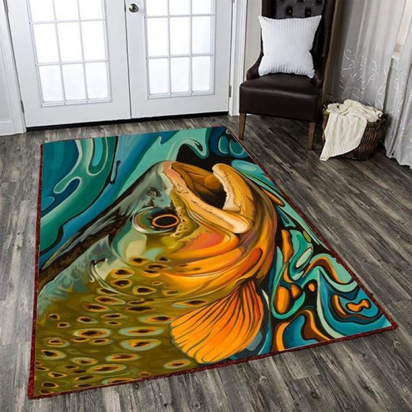 Fishing Area Rug Carpet Fishing