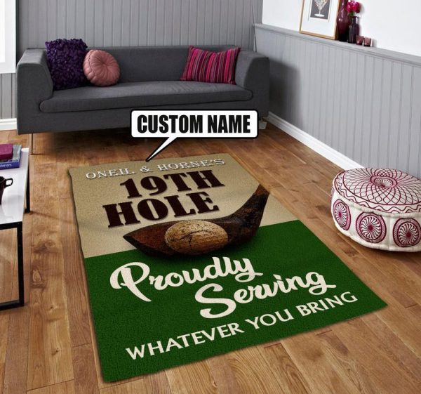 Personalized Golf Area Rug Carpet - Image 3