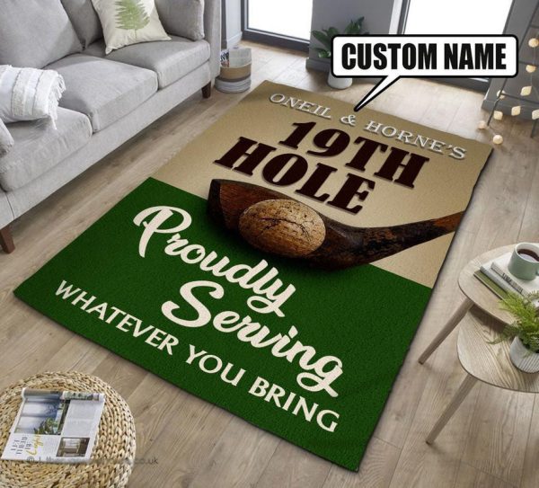 Personalized Golf Area Rug Carpet - Image 2