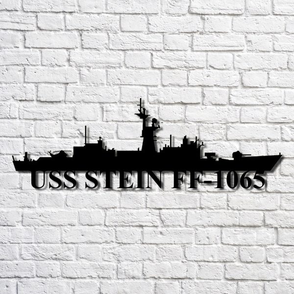 Uss Stein Ff1065 Navy Ship Metal Art, Gift For Navy Veteran, Navy Ship