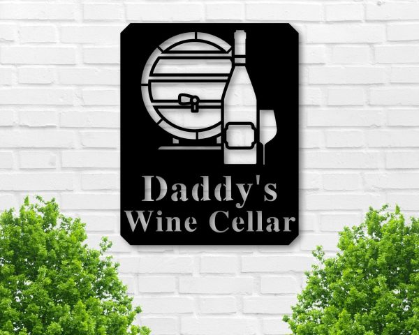 Personalized Sign Wine Sign Wine Name Sign Custom Decor Wall Decor Cel