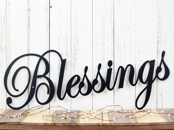 Blessings Metal Sign Metal Wall Hanging Metal Wall Decor Gift For Her