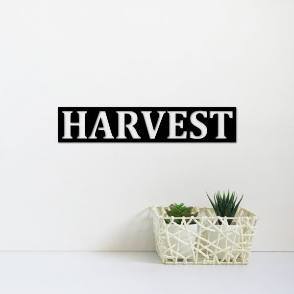 Metal Harvest Sign Rustic Kitchen Decor Harvest Decor Thanksgiving Sig