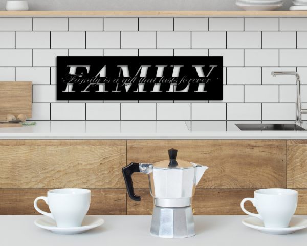 Family Sign Family Metal Sign Family Wall Decor Thanksgiving Decor Fam