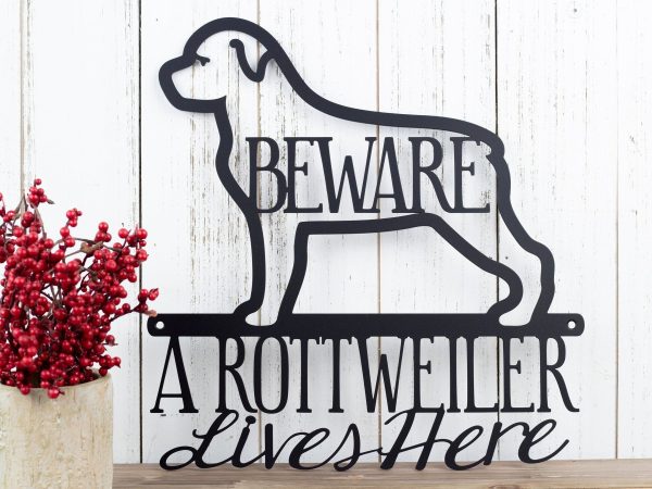 Rottweiler Metal Sign Outdoor Sign Rottweilers Metal Wall Decor Wall H