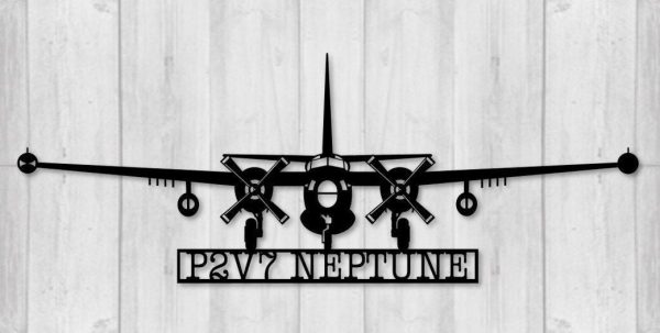 P2v7 Neptune Naval Aircraft Metal Sign Cut Metal Sign Wall Decor Decor