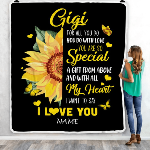 Personalized To My Gigi Blanket From Grandkids Granddaughter I Want To - Image 5