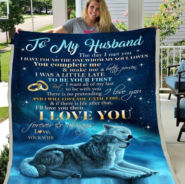 Personalized Blanket To My Husband The Day I Met You Gift For Husband