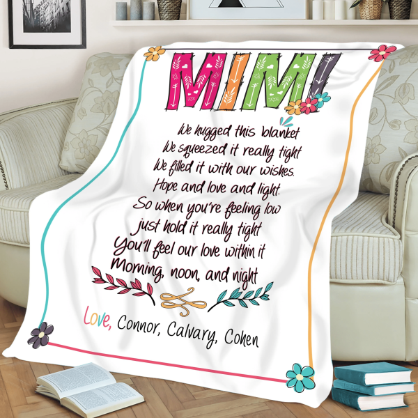 Mimi Gift Blanket Customized Gift For Mimi Mimi Throw Blanket Birthday