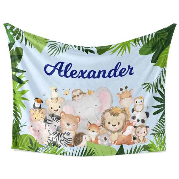 Personalized Baby Blankets For Boys With Name, Baby Boy Blankets, Baby