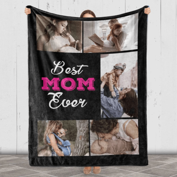 Family Gift Family Photo Blanket Picture Collage Blanket Gift For Birt - Image 3