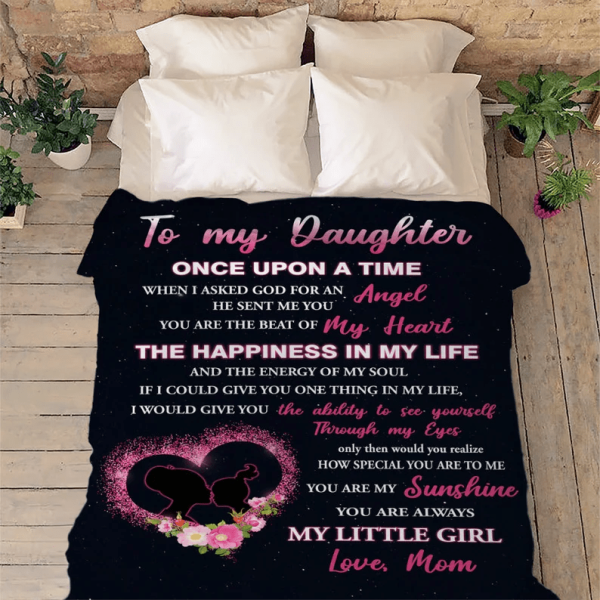 To My Daughter You Are My Sunshine Customized Blanket, Blanket For Dau - Image 3