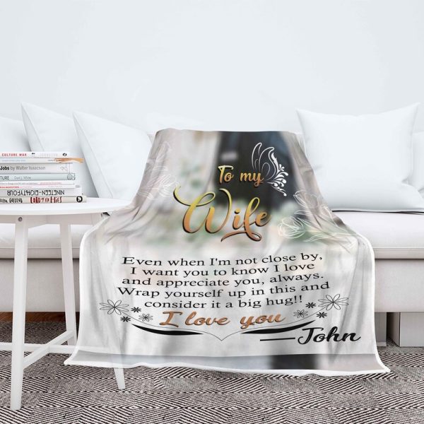 To My Wife I Love You Customized Blanket, Custom Gift For Couples Gift - Image 5