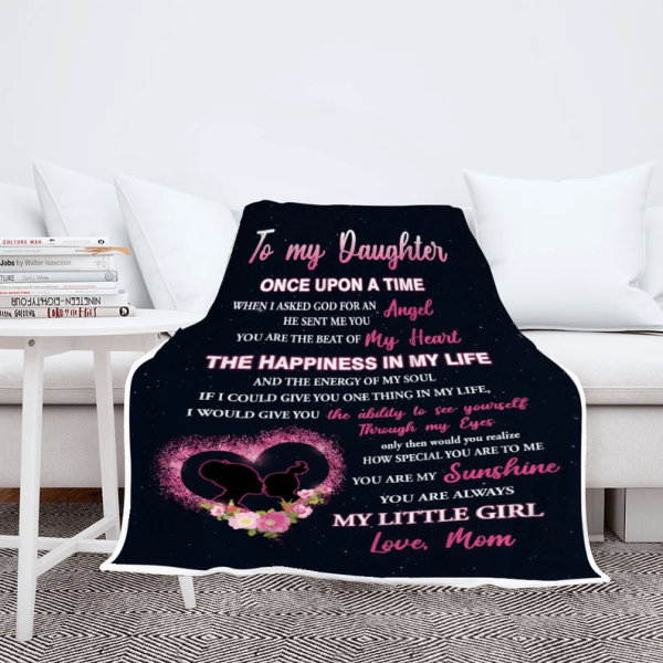 To My Daughter You Are My Sunshine Customized Blanket, Blanket For Dau - Image 5