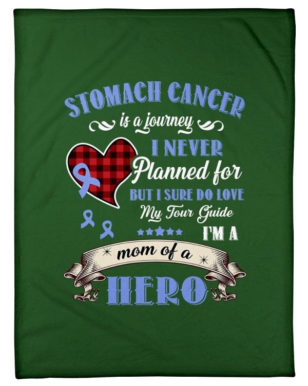 Stomach Cancer Is A Journey I Never Planned Fleece Blanket - Image 2