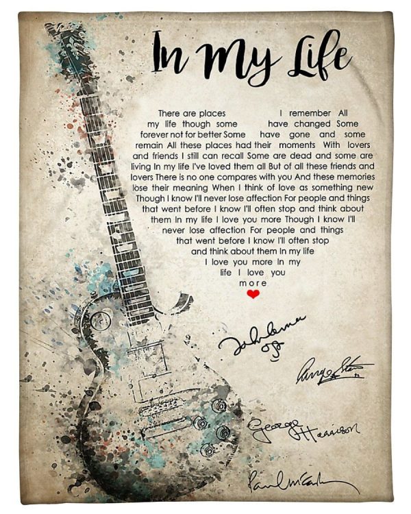 Guitar In My Life Gifts Fleece Blanket