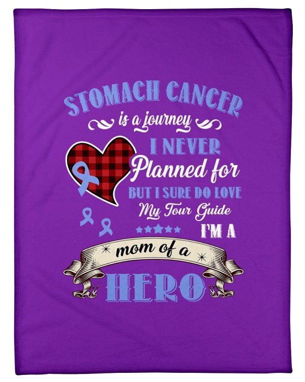 Stomach Cancer Is A Journey I Never Planned Fleece Blanket - Image 3