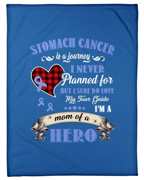 Stomach Cancer Is A Journey I Never Planned Fleece Blanket - Image 4