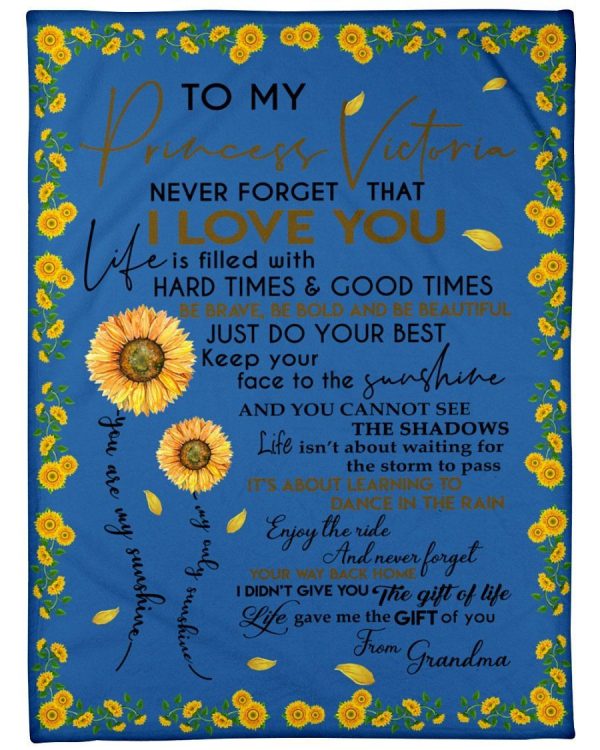 Never Forget That I Love You Great Gift For Fleece Blanket