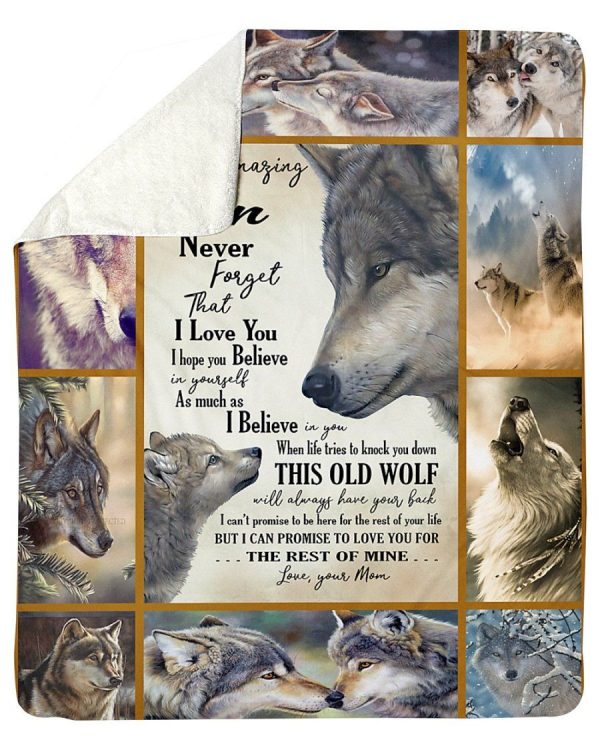 Wolf To My Son Love You Fleece Blanket