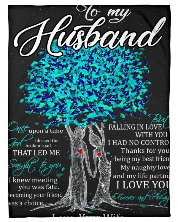 To My Husband I Love You Custom Design Gifts Fleece Blanket