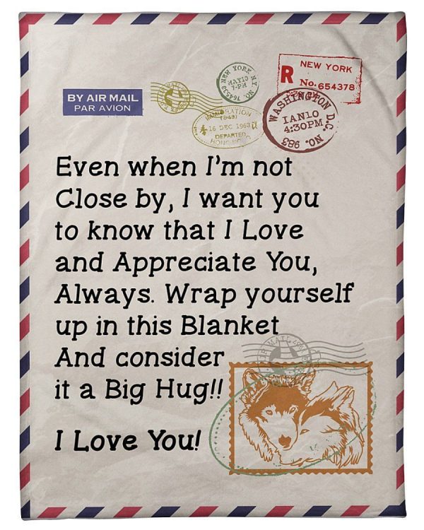 Letter Husband To Wife I Love And Appreciate You Always Fleece Blanket