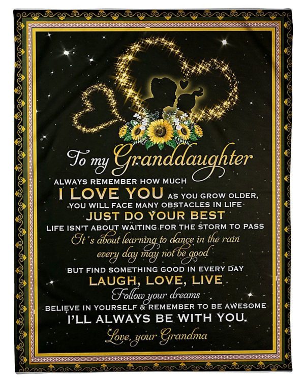 I'll Always Be With You Great Gift From Grandma To Granddaughter Fleec - Image 2