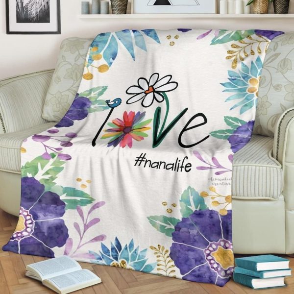 Love Is Love Nanalife Printed Fleece Blanket - Image 2