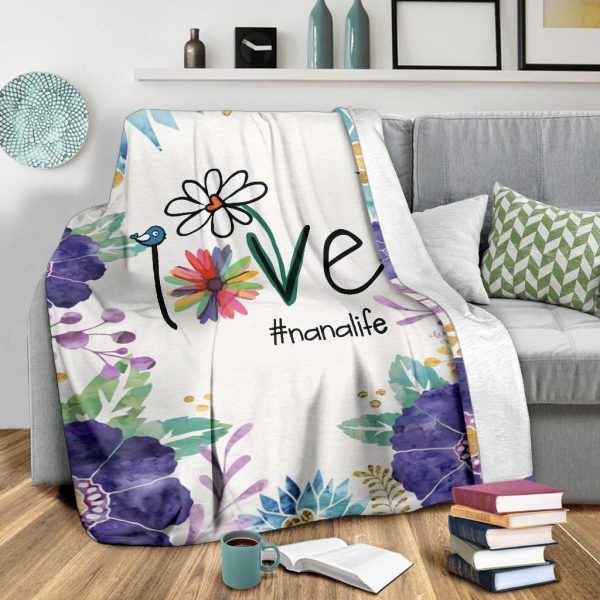 Love Is Love Nanalife Printed Fleece Blanket - Image 3