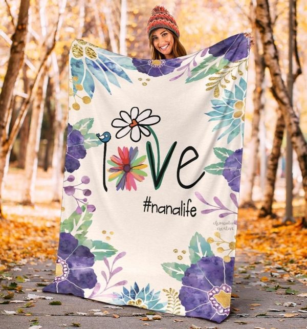 Love Is Love Nanalife Printed Fleece Blanket - Image 4