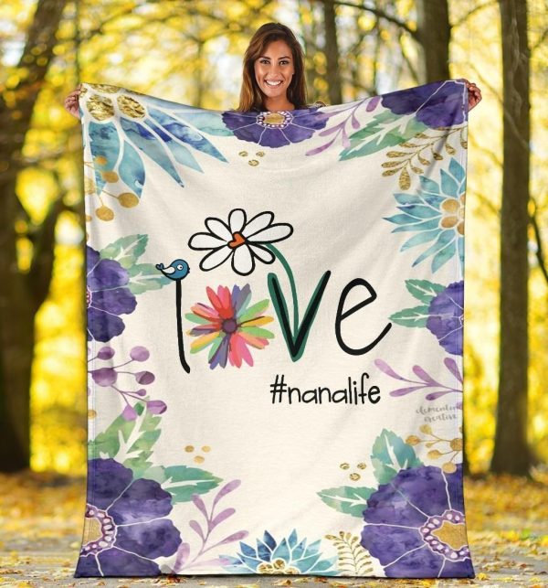 Love Is Love Nanalife Printed Fleece Blanket - Image 5