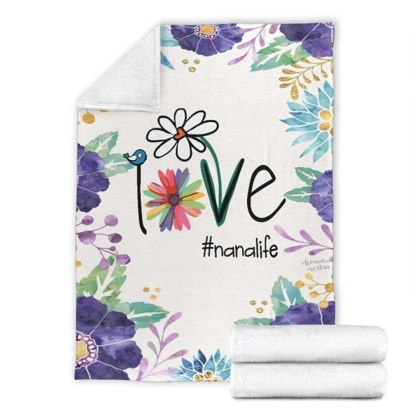 Love Is Love Nanalife Printed Fleece Blanket - Image 7