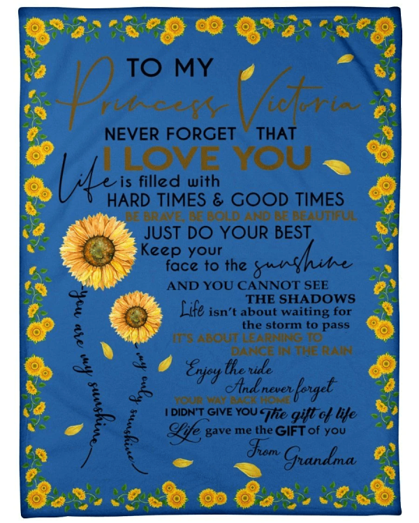 Never Forget That I Love You Great Gift For Fleece Blanket - Image 3