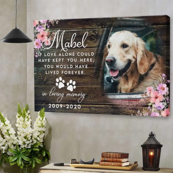 Personalized Sympathy Dog Gifts For Pet Loss In Loving Memory DemCanvas - Image 2