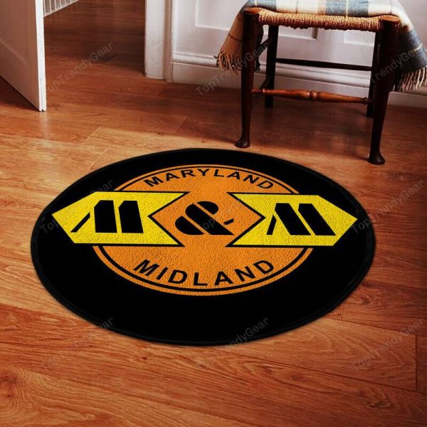 Maryland Midland Railroad Living Room Round Mat Circle Rug - Image 2