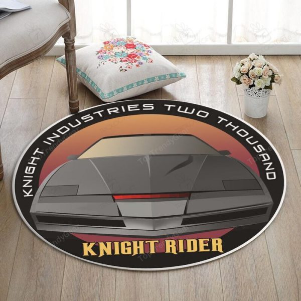 Krider Living Room Round Mat Circle Rug Knight Rider Kitt Trans Am - Image 2