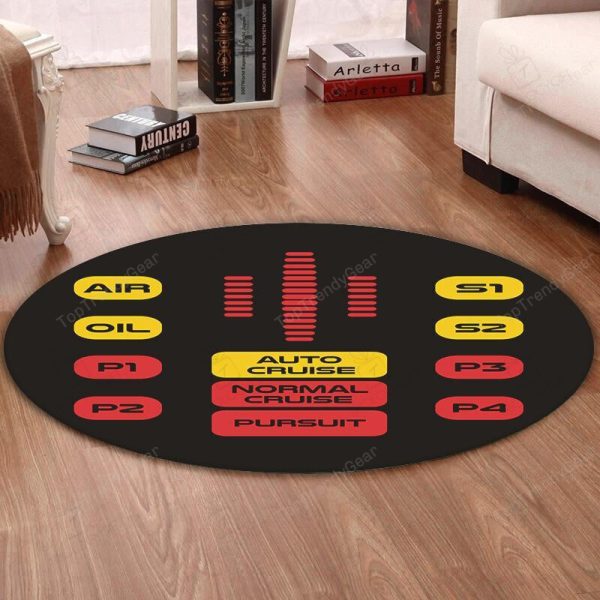 Krider Living Room Round Mat Circle Rug Knight Rider Kitt Trans Am - Image 4