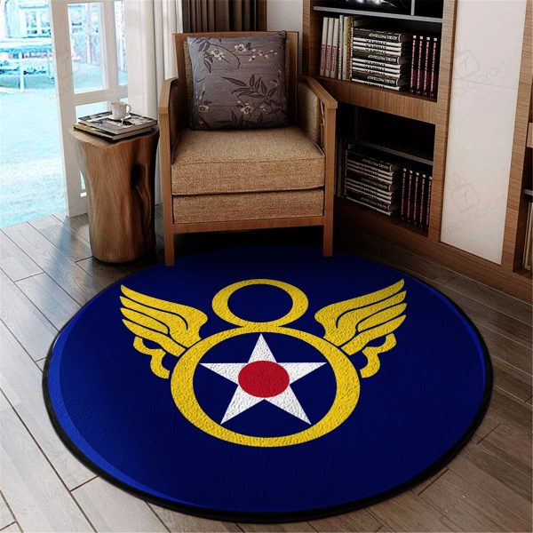 8Th Air Force Round Mat Round Floor Mat Room Rugs Carpet Outdoor Rug Washable Rugs