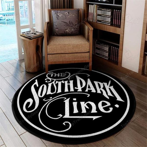 Dsplrr Round Mat Denver South Park Line Railroad Round Floor Mat Room Rugs Carpet Outdoor Rug Washable Rugs - Image 2