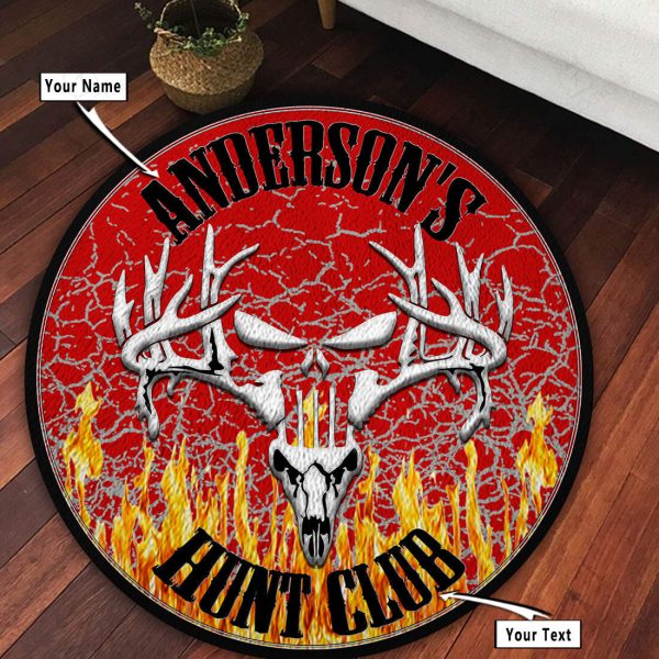 Personalized Hunt Club Round Rug, Carpet 07868