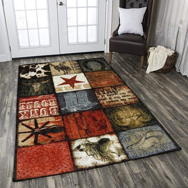 Cowboy Area Rugs For Living Room Rectangle Rug Bedroom Rugs Carpet Flooring Gift RS137610|Rosabella Print